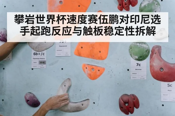 sport climber touching finish pad wall